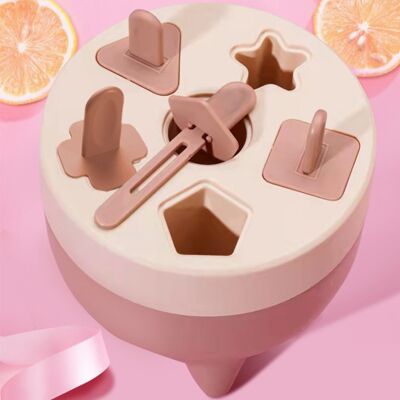 HEAT Eisform Mit 6 Mulden, Abnehmbares Design, Gesundes Und Sicheres Material, Langlebiges Pp, Mini-eisform In Rosa HEAT Eisform Mit 6 Mulden, Abnehmbares Design, Gesundes Und Sicheres Material, Langlebiges Pp, Mini-eisform In Rosa