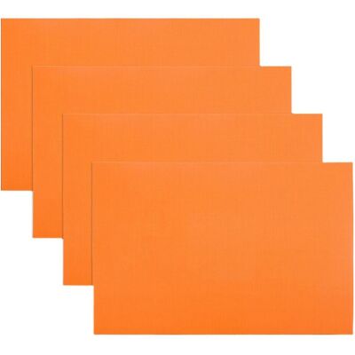OEM 4er-set Flexible Platzsets, Kratzfest, Rechteckig, Elegant, Wasserfest, Untersetzer, Küchenutensilien (fmy), Orange OEM 4er-set Flexible Platzsets, Kratzfest, Rechteckig, Elegant, Wasserfest, Untersetzer, Küchenutensilien (fmy), Orange