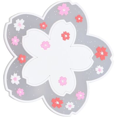 HEAT Sakura Untersetzer, Ca. 11,5 Cm, Hitzebeständig, Strapazierfähig, Rutschfest, Pvc, Elegantes Design, Für Tassen Und Gläser, Weiß HEAT Sakura Untersetzer, Ca. 11,5 Cm, Hitzebeständig, Strapazierfähig, Rutschfest, Pvc, Elegantes Design, Für Tassen Und Gläser, Weiß