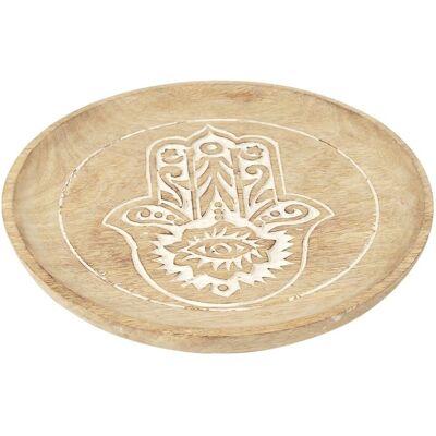 Zen Et Ethnique - Signes Grimalt Dekorationsschale Platte Beige Tabletts 21x21x3cm 19283 Zen Et Ethnique - Signes Grimalt Dekorationsschale Platte Beige Tabletts 21x21x3cm 19283