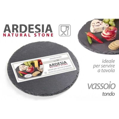 ARGONAUTA X16 Ardesia Flaches Tablett 25 Cm Für Zuhause, Pub Oder Restaurants ARGONAUTA X16 Ardesia Flaches Tablett 25 Cm Für Zuhause, Pub Oder Restaurants