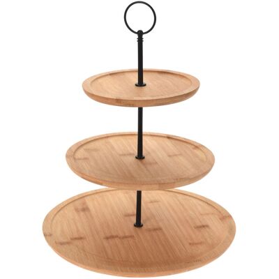 SPETEBO Bambus Etagere Mit 3 Etagen - 35 Cm - Etagenständer 3-stöckig - Servierplatte Bambus Servierständer SPETEBO Bambus Etagere Mit 3 Etagen - 35 Cm - Etagenständer 3-stöckig - Servierplatte Bambus Servierständer
