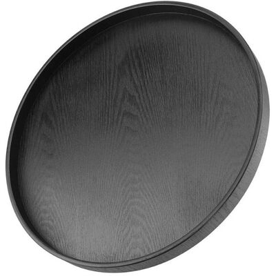 OEM Dailygoods – Rundes Tablett 37,5 Cm – Holztablett – Rutschfestes Tablett – Schwarzes Tablett – Tabletts – Multifunktional – Geschirr OEM Dailygoods – Rundes Tablett 37,5 Cm – Holztablett – Rutschfestes Tablett – Schwarzes Tablett – Tabletts – Multifunktional – Geschirr