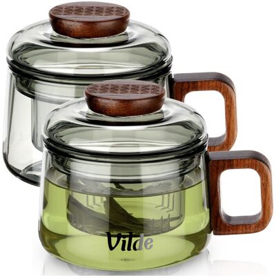OEM Tee-ei-becher Aus Glas, 240 Ml, 2 Stück. OEM Tee-ei-becher Aus Glas, 240 Ml, 2 Stück.