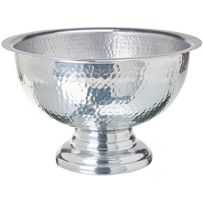 Beliani Silber Hämmerte Metall Dekorative Schüssel - Glamour, 36x22x36 cm Beliani Silber Hämmerte Metall Dekorative Schüssel - Glamour, 36x22x36 cm