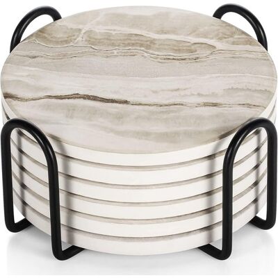 OEM Untersetzer 6er-set Platzsets Keramik Und Metall Wärmeisolierend Mit Halter Marmoroptik Für Gläser Geeignet Für Restaurants Küchen Und 10 3 Cm 10,3 Cm OEM Untersetzer 6er-set Platzsets Keramik Und Metall Wärmeisolierend Mit Halter Marmoroptik Für Gläser Geeignet Für Restaurants Küchen Und 10 3 Cm 10,3 Cm