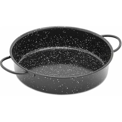 Emaillierte Platte Mit Griffen Ø20 Cm - Vaello Emaillierte Platte Mit Griffen Ø20 Cm - Vaello