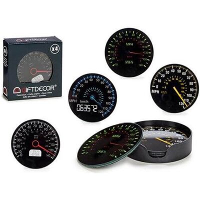 BigBuy Home Untersetzer Speedometer - 4 Stücke BigBuy Home Untersetzer Speedometer - 4 Stücke