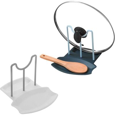 AAMIRA Küchen-topfdeckelhalter, Multifunktionaler Deckelhalter Für Töpfe Und Pfannen, Großer Löffelhalter, Stehender Topfdeckel, 2 Stück (blau/weiß) AAMIRA Küchen-topfdeckelhalter, Multifunktionaler Deckelhalter Für Töpfe Und Pfannen, Großer Löffelhalter, Stehender Topfdeckel, 2 Stück (blau/weiß)