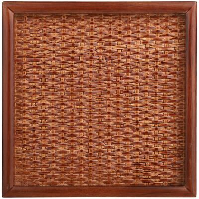 CARMDERING Tablett Aus Rattankorb, Teller, Quadratische Schale, Obstteller Für Zuhause, Obstteller-serviertablett (18 X 18 X 2 Cm) CARMDERING Tablett Aus Rattankorb, Teller, Quadratische Schale, Obstteller Für Zuhause, Obstteller-serviertablett (18 X 18 X 2 Cm)