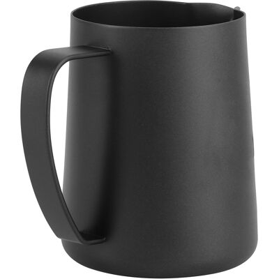 HEAT Mattschwarzer Latte-becher, Edelstahl 304, Milchkännchen Für Latte Art, Schwanenmotiv, 400 Ml HEAT Mattschwarzer Latte-becher, Edelstahl 304, Milchkännchen Für Latte Art, Schwanenmotiv, 400 Ml