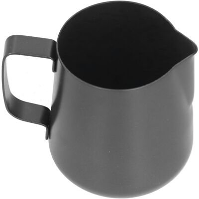 AUCO Dickwandiger, Dunkler Edelstahl-milchbecher Mit Latte-art-ausgießer, 350-ml-kaffeebecher AUCO Dickwandiger, Dunkler Edelstahl-milchbecher Mit Latte-art-ausgießer, 350-ml-kaffeebecher