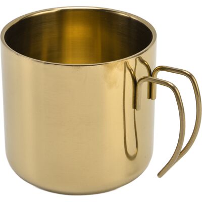 HEAT Kaffeebecher Aus Edelstahl, 400 Ml, Robust, Praktisch, Tragbar, Mit Henkel, Für Zuhause, Büro, Restaurant, Gold (ohne Deckel), 400 Ml HEAT Kaffeebecher Aus Edelstahl, 400 Ml, Robust, Praktisch, Tragbar, Mit Henkel, Für Zuhause, Büro, Restaurant, Gold (ohne Deckel), 400 Ml