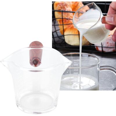 JUTE Hitzebeständiger Messbecher, Doppelhalsflasche, Kaffeebecher Zum Teilen, Wasserkocher Mit Holzgriff, Kleines Milchkännchen, Küchenutensilien JUTE Hitzebeständiger Messbecher, Doppelhalsflasche, Kaffeebecher Zum Teilen, Wasserkocher Mit Holzgriff, Kleines Milchkännchen, Küchenutensilien