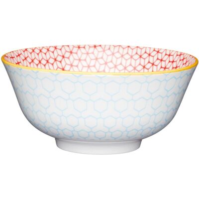 Kitchencraft Blaue Geometrische Keramikschüssel - Schüssel Kitchencraft Blaue Geometrische Keramikschüssel - Schüssel