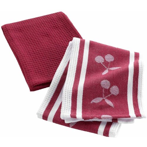 Douceur D'intérieur - Küchentücher, 50 x 70 cm, cerisette, 2er-Set