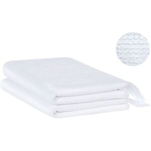 Beliani Baumwoll Terry Handtücher - 2er-Set 100x150cm Beliani Baumwoll Terry Handtücher - 2er-Set 100x150cm