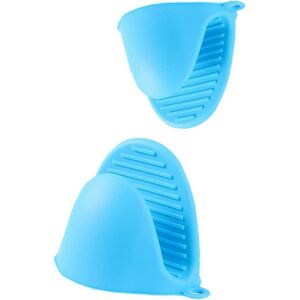 Shining House - Ofenhandschuh, Silikon-topflappen Für Hitzebeständige Küche, Hitzebeständig, Blau, 2 Stück Shining House - Ofenhandschuh, Silikon-topflappen Für Hitzebeständige Küche, Hitzebeständig, Blau, 2 Stück