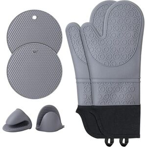 Shining House - Ofenhandschuhe, Topflappen, Kochhandschuhe, Silikon: Hitzebeständig Bis 230 °c – 2 Ofenhandschuhe Shining House - Ofenhandschuhe, Topflappen, Kochhandschuhe, Silikon: Hitzebeständig Bis 230 °c – 2 Ofenhandschuhe
