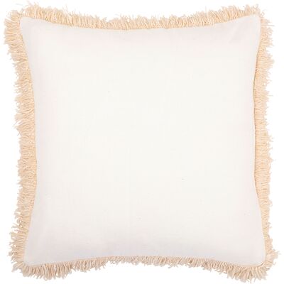 PRIVATEFLOOR Anja Viscose Kissen - Creme - Quadratisch 50x50 cm - Kissen PRIVATEFLOOR Anja Viscose Kissen - Creme - Quadratisch 50x50 cm - Kissen