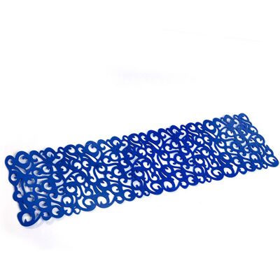 HEAT Rechteckige Filztischdecke, Tischläufer Und Platzsets, Königsblaue Inneneinrichtung, 3-teiliges Set, Eleganter Möbelschutz HEAT Rechteckige Filztischdecke, Tischläufer Und Platzsets, Königsblaue Inneneinrichtung, 3-teiliges Set, Eleganter Möbelschutz