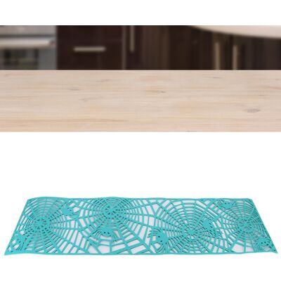 JUTE Kreatives, Durchbrochenes Filz-platzset, Rechteckiger Filz-tischläufer In Form Eines Spinnennetzes, Grün JUTE Kreatives, Durchbrochenes Filz-platzset, Rechteckiger Filz-tischläufer In Form Eines Spinnennetzes, Grün