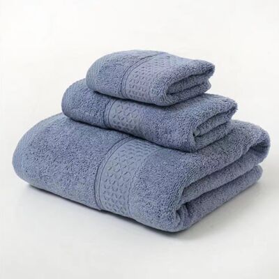 OEM Ultraweiches Und Hochsaugfähiges Handtuchset Aus Reiner Baumwolle, 3-teilig, Bestehend Aus 1 Badetuch, 1 Handtuch Und 1 Waschlappen Für Das Badezimmer Zu Hause. OEM Ultraweiches Und Hochsaugfähiges Handtuchset Aus Reiner Baumwolle, 3-teilig, Bestehend Aus 1 Badetuch, 1 Handtuch Und 1 Waschlappen Für Das Badezimmer Zu Hause.