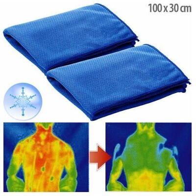 Generic Erfrischende Handtücher - Perle - 2er-set - Blau - 100 X 30 Cm - Waschbar - Uv-beständig Generic Erfrischende Handtücher - Perle - 2er-set - Blau - 100 X 30 Cm - Waschbar - Uv-beständig