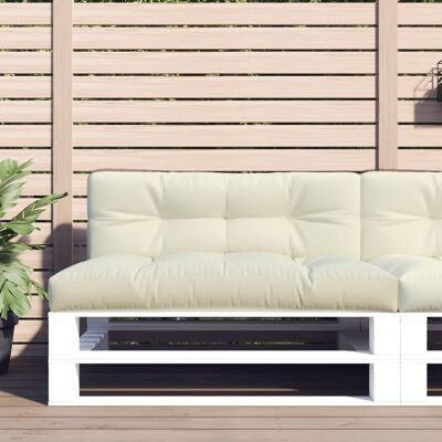 Palettenkissen Creme 120x40x12 Cm Stoff Vidaxl Palettenkissen Creme 120x40x12 Cm Stoff Vidaxl