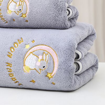 HEAT Badetuch Aus Korallenvlies, Saugfähig, Weich, Dick, Duschtuch Für Zuhause Und Strand, Grau, 34 X 76 HEAT Badetuch Aus Korallenvlies, Saugfähig, Weich, Dick, Duschtuch Für Zuhause Und Strand, Grau, 34 X 76