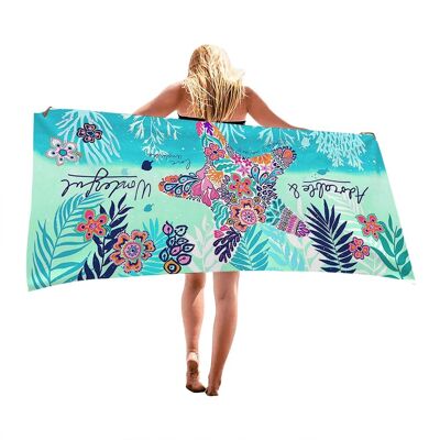 TRUVO Mikrofaser-strandtuch, Sandabweisend, Schnelltrocknend, Leicht, Reisehandtuch, Extra Groß, Hübsches Seesternmuster, 76 X 152 Cm, Strandtücher Für Kinder, Damen Und Herren, Pool- Und Badetücher TRUVO Mikrofaser-strandtuch, Sandabweisend, Schnelltrocknend, Leicht, Reisehandtuch, Extra Groß, Hübsches Seesternmuster, 76 X 152 Cm, Strandtücher Für Kinder, Damen Und Herren, Pool- Und Badetücher