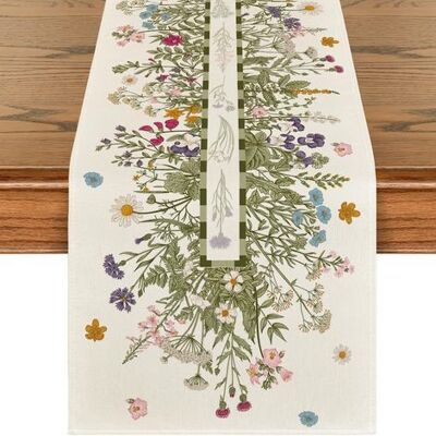 OEM Tischläufer – Frühlingsblumen-tischläufer – Oster-tischläufer – Hochwertiges Leinen – Frühlings-tischdekoration Für Küche, Esszimmer Oder Party – 33 X 183 Cm OEM Tischläufer – Frühlingsblumen-tischläufer – Oster-tischläufer – Hochwertiges Leinen – Frühlings-tischdekoration Für Küche, Esszimmer Oder Party – 33 X 183 Cm