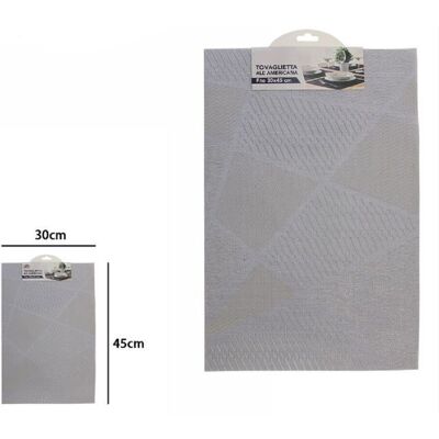 TRADE SHOP TRAESIO Trade Shop - Tischset Frühstücksset 30x45 Cm Hellgrau 72297 - TRADE SHOP TRAESIO Trade Shop - Tischset Frühstücksset 30x45 Cm Hellgrau 72297 -