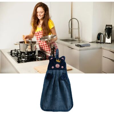 JUTE Niedliches, Schweinchenförmiges Küchenhandtuch, Hängend, Saugfähig, Handtuch, Kinderhandtuch, Einfarbig Blau. JUTE Niedliches, Schweinchenförmiges Küchenhandtuch, Hängend, Saugfähig, Handtuch, Kinderhandtuch, Einfarbig Blau.