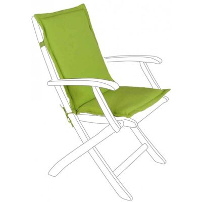 BIZZOTTO Kissen Für Stuhl Und Sessel Mit Mittlerer Rückenlehne Aus Wasserabweisendem Polyester 180 Gm -grün / Kit Mit 4 Stück BIZZOTTO Kissen Für Stuhl Und Sessel Mit Mittlerer Rückenlehne Aus Wasserabweisendem Polyester 180 Gm -grün / Kit Mit 4 Stück