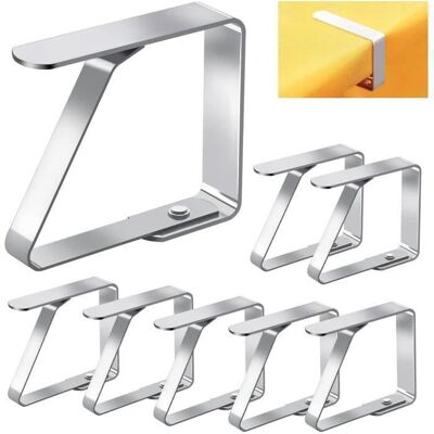 OEM Tischdeckenclips Für Den Außenbereich, Rutschfeste Tischdeckenclips Aus Edelstahl, Verstellbare Tischdeckenhalter 7 X 8 Cm, Tischdeckenclips. OEM Tischdeckenclips Für Den Außenbereich, Rutschfeste Tischdeckenclips Aus Edelstahl, Verstellbare Tischdeckenhalter 7 X 8 Cm, Tischdeckenclips.