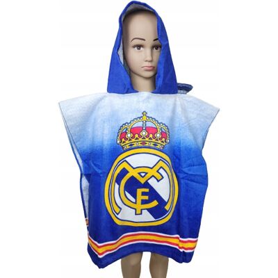 AC-DECO Real Madrid Poncho Aus 100 % Baumwolle, Poncho-handtuch AC-DECO Real Madrid Poncho Aus 100 % Baumwolle, Poncho-handtuch