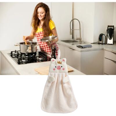 JUTE Niedliches, Schweinchenförmiges Handtuch, Hängend, Saugfähig, Küchenhandtuch, Waschlappen Für Faule, Einfarbig, Kinderhandtuch, Beige. JUTE Niedliches, Schweinchenförmiges Handtuch, Hängend, Saugfähig, Küchenhandtuch, Waschlappen Für Faule, Einfarbig, Kinderhandtuch, Beige.
