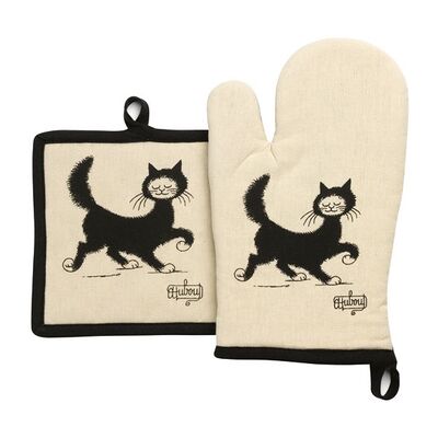 Lot Gants & Maniques Chat Balade Dubout Design Chat Dubout, Protection Cuisine - Winkler Lot Gants & Maniques Chat Balade Dubout Design Chat Dubout, Protection Cuisine - Winkler
