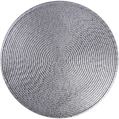 Minkurow 4er Set Tischsets Pp Tischgeflecht Rund Waschbar Hitzebeständig Rutschfest 38cm (silbergrau) Minkurow 4er Set Tischsets Pp Tischgeflecht Rund Waschbar Hitzebeständig Rutschfest 38cm (silbergrau)