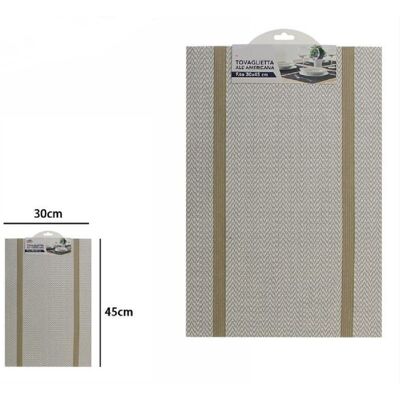 Trade Shop Traesio - Trade Shop - Tischset Tischsets American Breakfast Küche 30 X 45 Cm 72287 Hellgrau - Trade Shop Traesio - Trade Shop - Tischset Tischsets American Breakfast Küche 30 X 45 Cm 72287 Hellgrau -