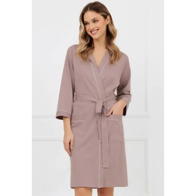OEM Megan Bademantel, 3/4-ärmel, Cappuccino, Xxl OEM Megan Bademantel, 3/4-ärmel, Cappuccino, Xxl