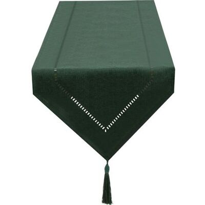 OEM Linghhang – Dunkelgrüner Tischläufer Aus Leinen, 32 X 180 Cm – Hochwertig – Elegantes Fransen-design – Pflegeleicht – Für Moderne Einrichtung OEM Linghhang – Dunkelgrüner Tischläufer Aus Leinen, 32 X 180 Cm – Hochwertig – Elegantes Fransen-design – Pflegeleicht – Für Moderne Einrichtung