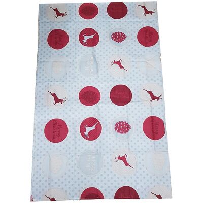 Trade Shop Traesio - Trade Shop - Tovagy Für 6 Personen Grigna Pois Christmas Natale 130x170cm Natalizien - Trade Shop Traesio - Trade Shop - Tovagy Für 6 Personen Grigna Pois Christmas Natale 130x170cm Natalizien -