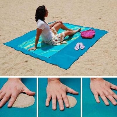 OEM Strandtuch 200 X 150 Cm – Sandabweisend – Blau – Synthetikfaser OEM Strandtuch 200 X 150 Cm – Sandabweisend – Blau – Synthetikfaser