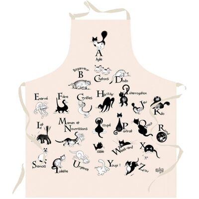 Tablier Chat Abécédaire Dubout Protection Cuisine Élégante Et Ludique - Winkler Tablier Chat Abécédaire Dubout Protection Cuisine Élégante Et Ludique - Winkler