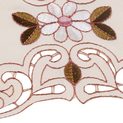 HEAT Europäische Tischdecke Mit Blumenstickerei, Rechteckiger Tischläufer 60 X 120 Cm, Eleganter Dekostoff Für Das Esszimmer HEAT Europäische Tischdecke Mit Blumenstickerei, Rechteckiger Tischläufer 60 X 120 Cm, Eleganter Dekostoff Für Das Esszimmer