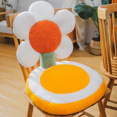 JUTE Sonnenblumen-sitzkissen, Bürokissen Für Optimalen Sitzkomfort Bei Langem Sitzen, Lendenwirbelstütze, Stuhlkissen Mit Cartoon-muster, Weiß Mit Rotem Herz, 40 X 40 Cm Blütenhöhe: 35 Cm JUTE Sonnenblumen-sitzkissen, Bürokissen Für Optimalen Sitzkomfort Bei Langem Sitzen, Lendenwirbelstütze, Stuhlkissen Mit Cartoon-muster, Weiß Mit Rotem Herz, 40 X 40 Cm Blütenhöhe: 35 Cm