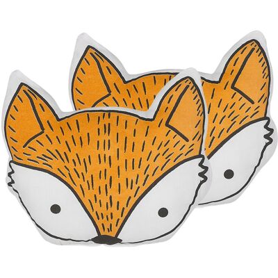 Beliani Baumwoll-Kinderkissen-Set - Fuchs-Design Beliani Baumwoll-Kinderkissen-Set - Fuchs-Design