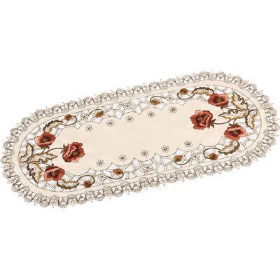 HEAT Ovale Rote Tischdecke Aus Floraler Spitze, Durchbrochener, Bestickter Tischläufer, Elegante Tischdekoration, Floraler Stoff. HEAT Ovale Rote Tischdecke Aus Floraler Spitze, Durchbrochener, Bestickter Tischläufer, Elegante Tischdekoration, Floraler Stoff.